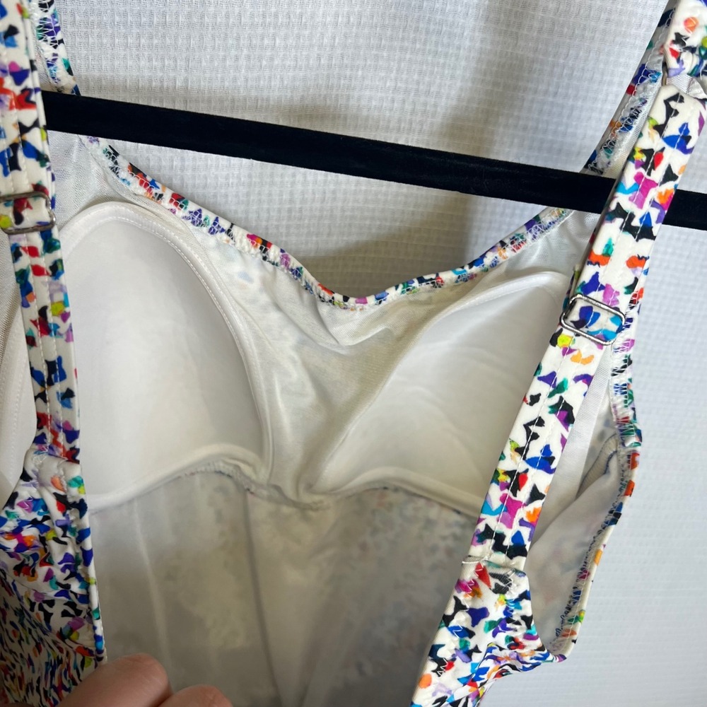 Profile by Gottex Womens Multicolor Confetti One Piece Swimsuit Size 12 NEW - Picture 7 of 8